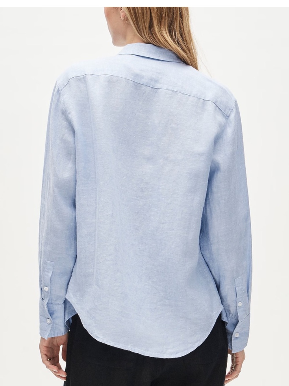 J. Crew Garçon classic button-up shirt in Baird McNutt Irish linen - French Blue - Picture 4 of 7
